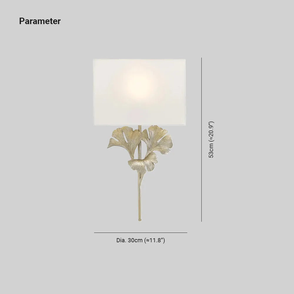 Marcel Ginkgo Leaf Wall Lamp