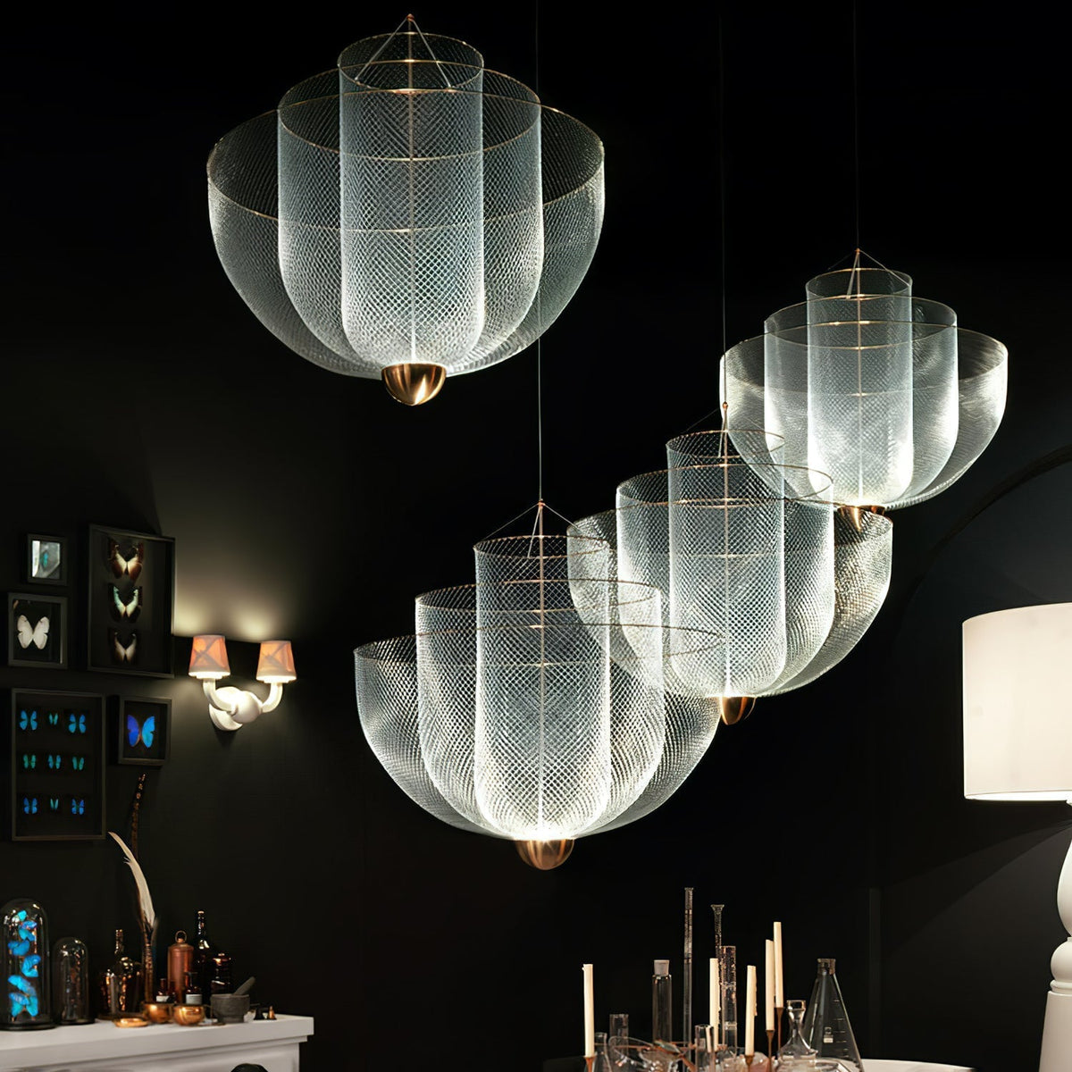 Terielissa Chandelier Meshmatics Hanging Radiant