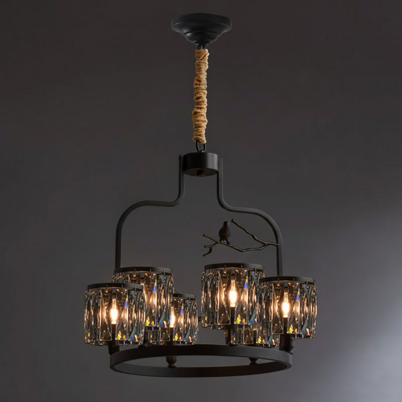 Bunoa Crystal Bird Chandelier