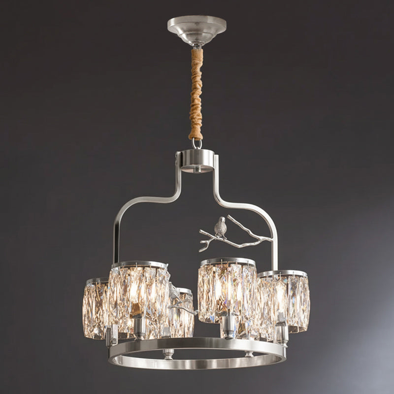 Bunoa Crystal Bird Chandelier