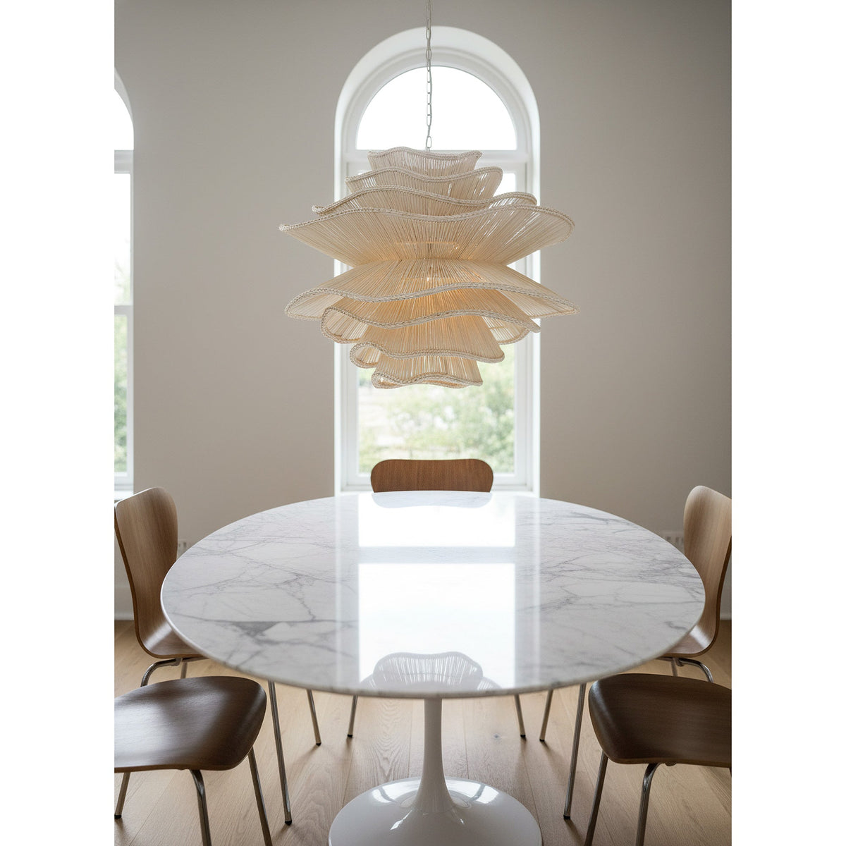 Zaden Rattan Chandelier
