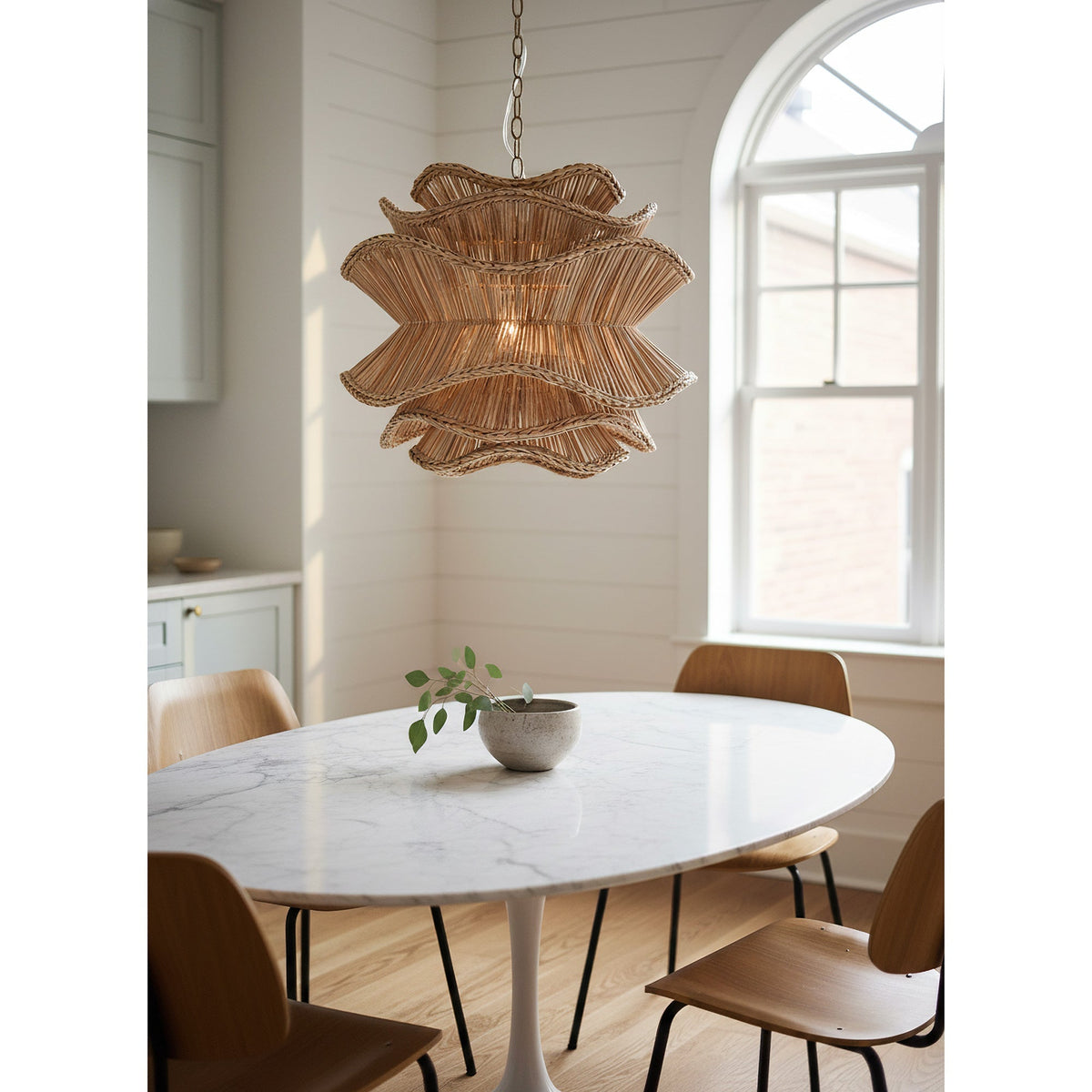 Zaden Rattan Chandelier