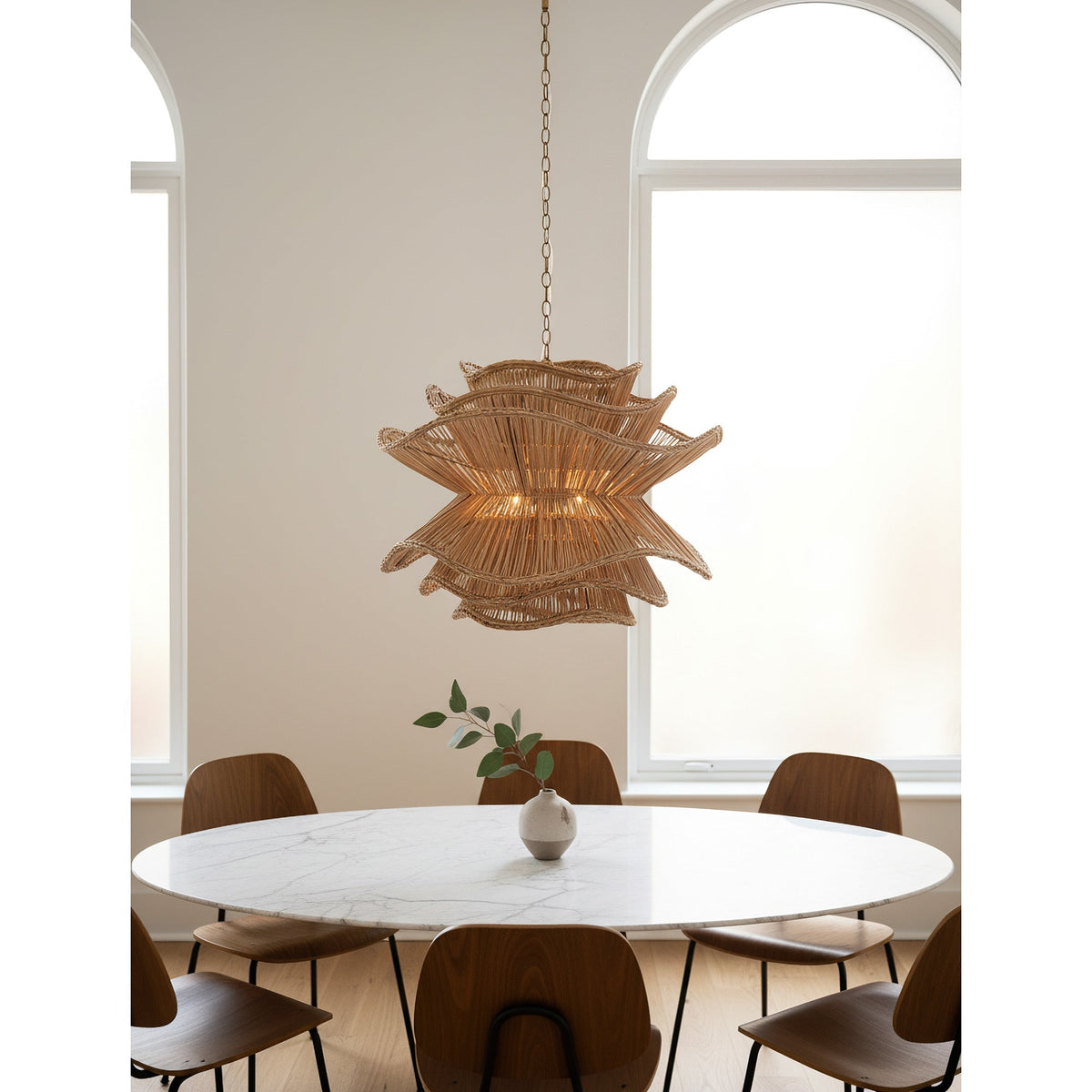 Zaden Rattan Chandelier