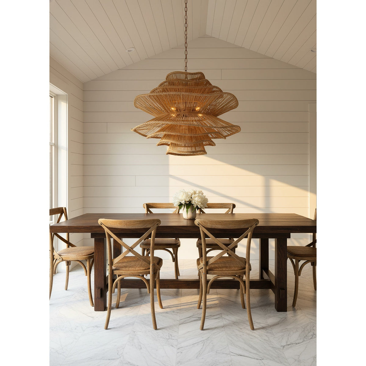 Zaden Rattan Chandelier
