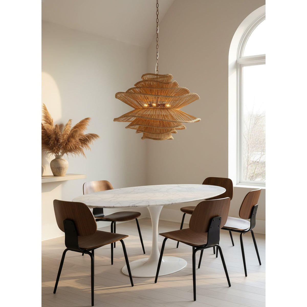 Zaden Rattan Chandelier