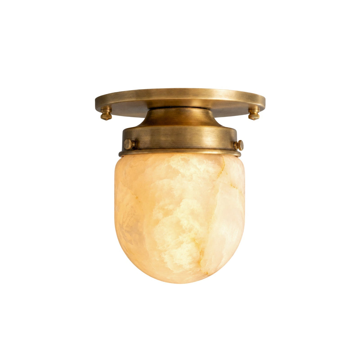 Dinoa Shaped Alabaster Flush Mount Ceiling Light