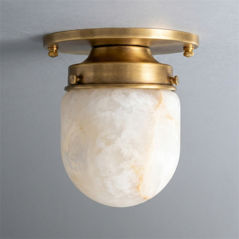 Dinoa Shaped Alabaster Flush Mount Ceiling Light