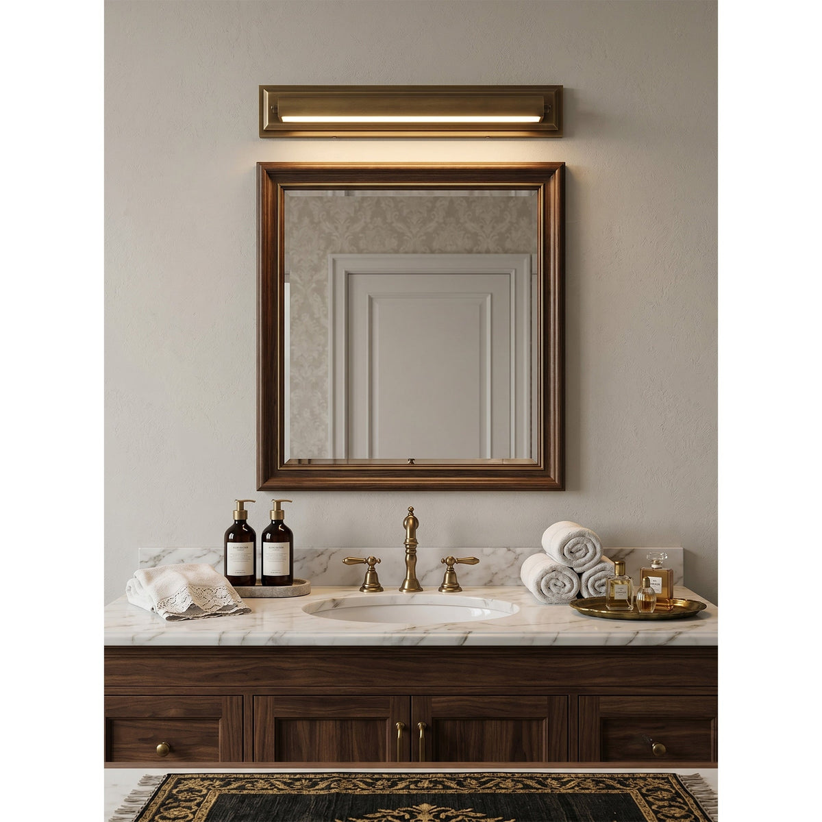 Eblin Brass Indoor Wall Light
