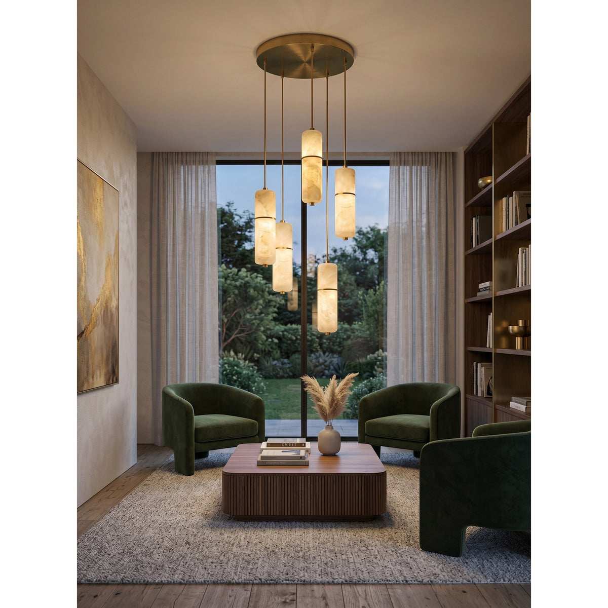 Ebmio Alabaster Chandelier