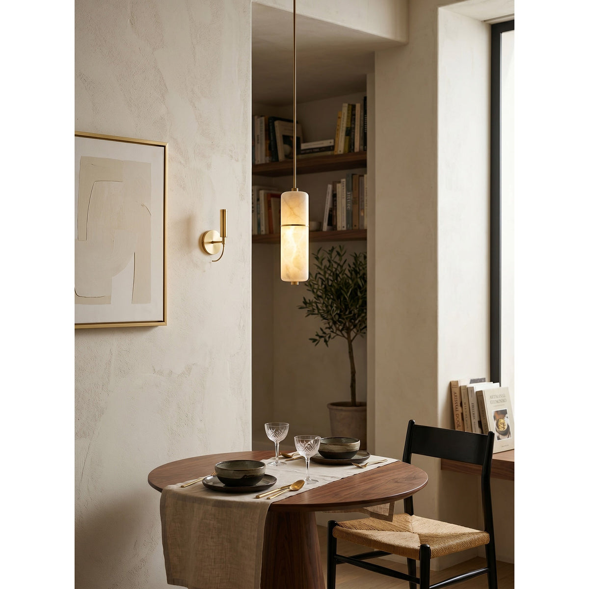 Ebmio Alabaster Chandelier
