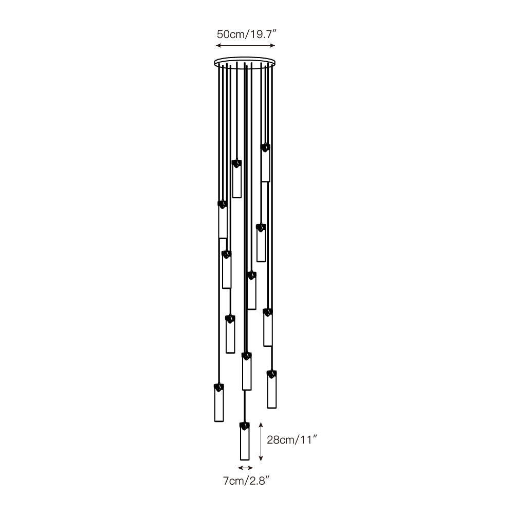 Eiralena Cascad Alabaster Chandelier