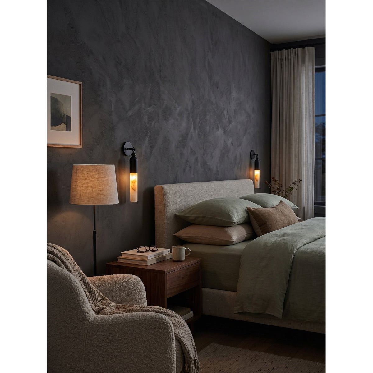 Dieva Alabaster Indoor Wall Light