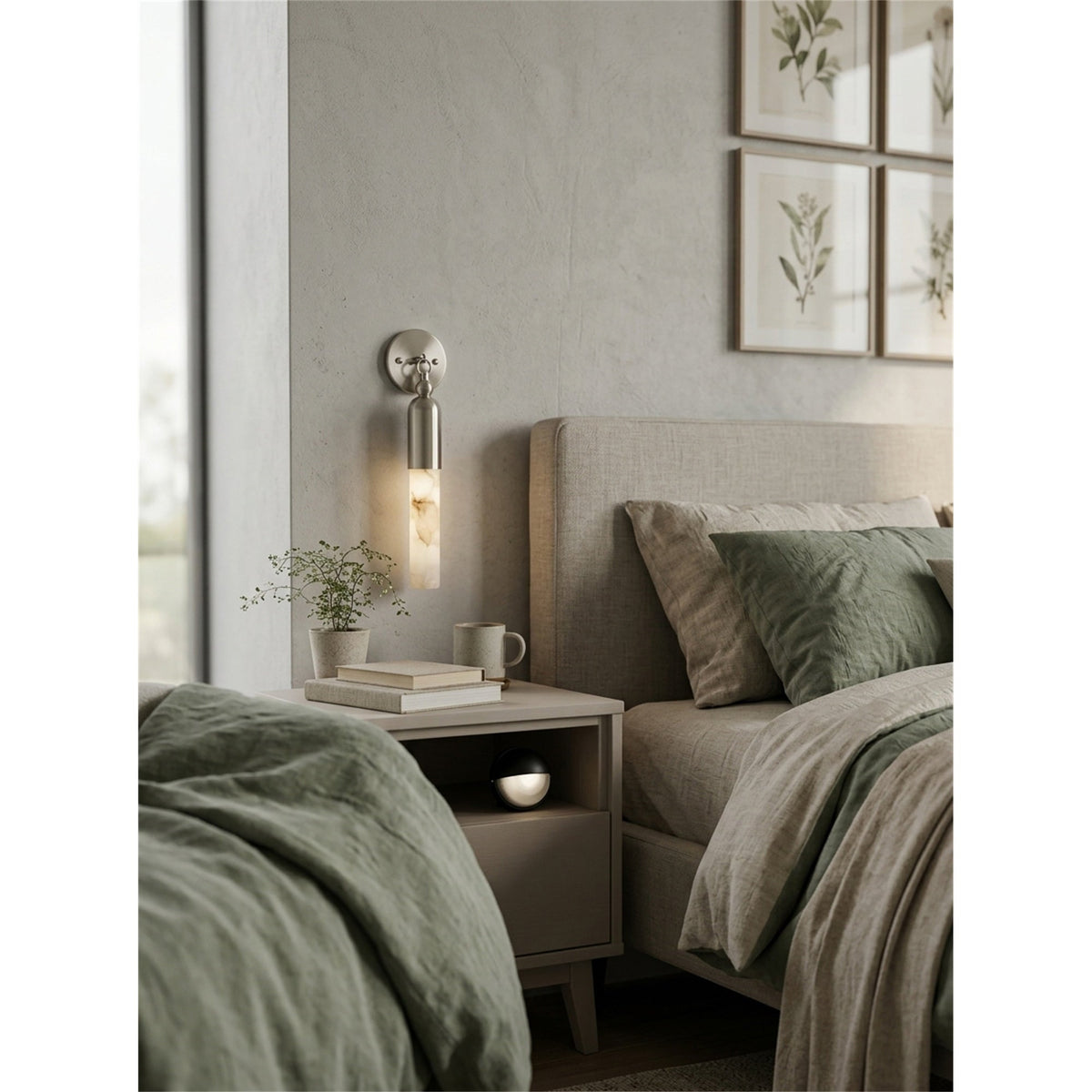 Dieva Alabaster Indoor Wall Light