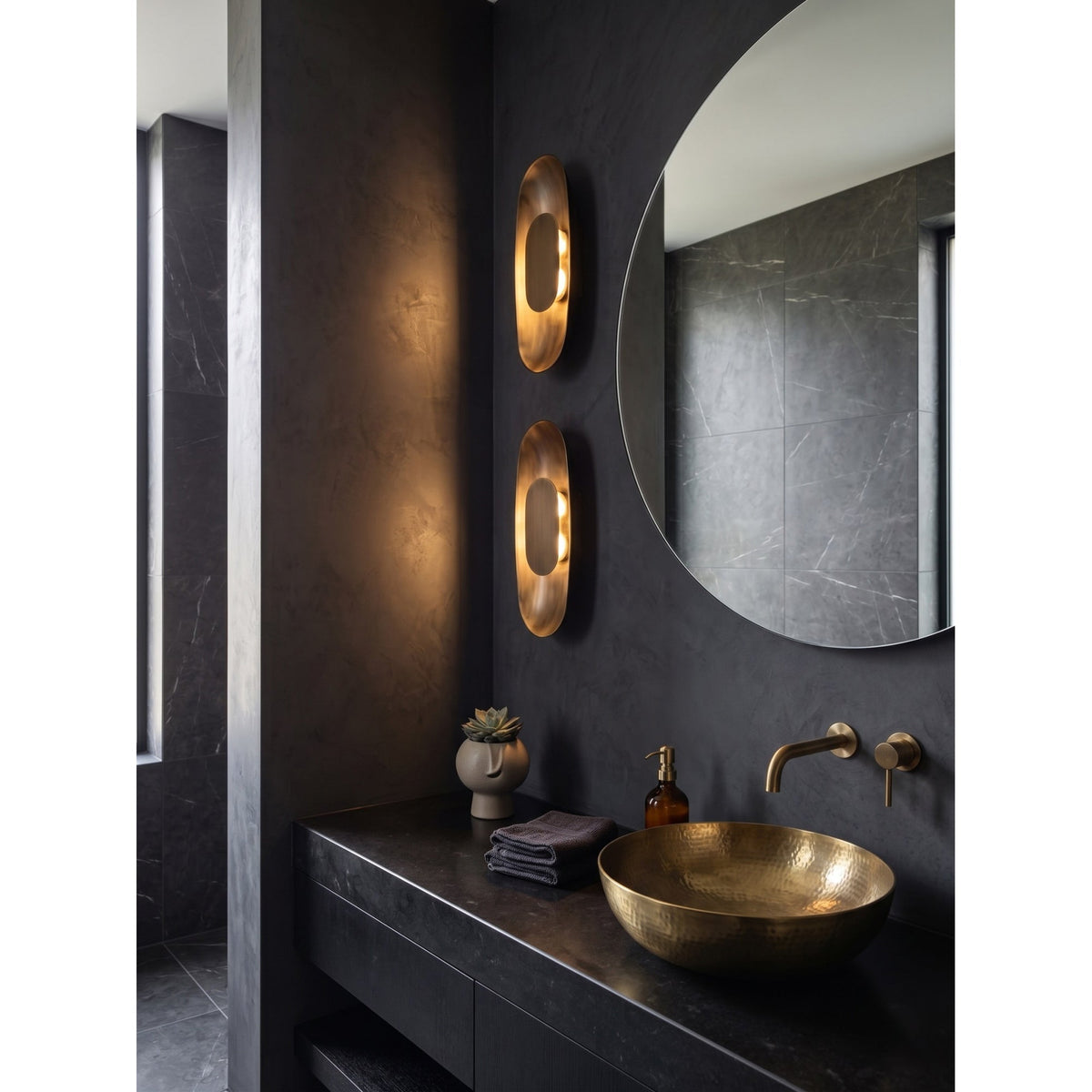 Jolo Brass Indoor Wall Light