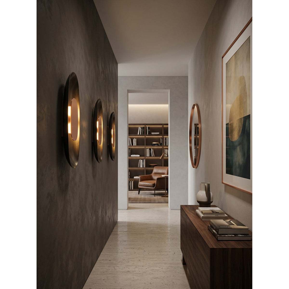 Jolo Brass Indoor Wall Light
