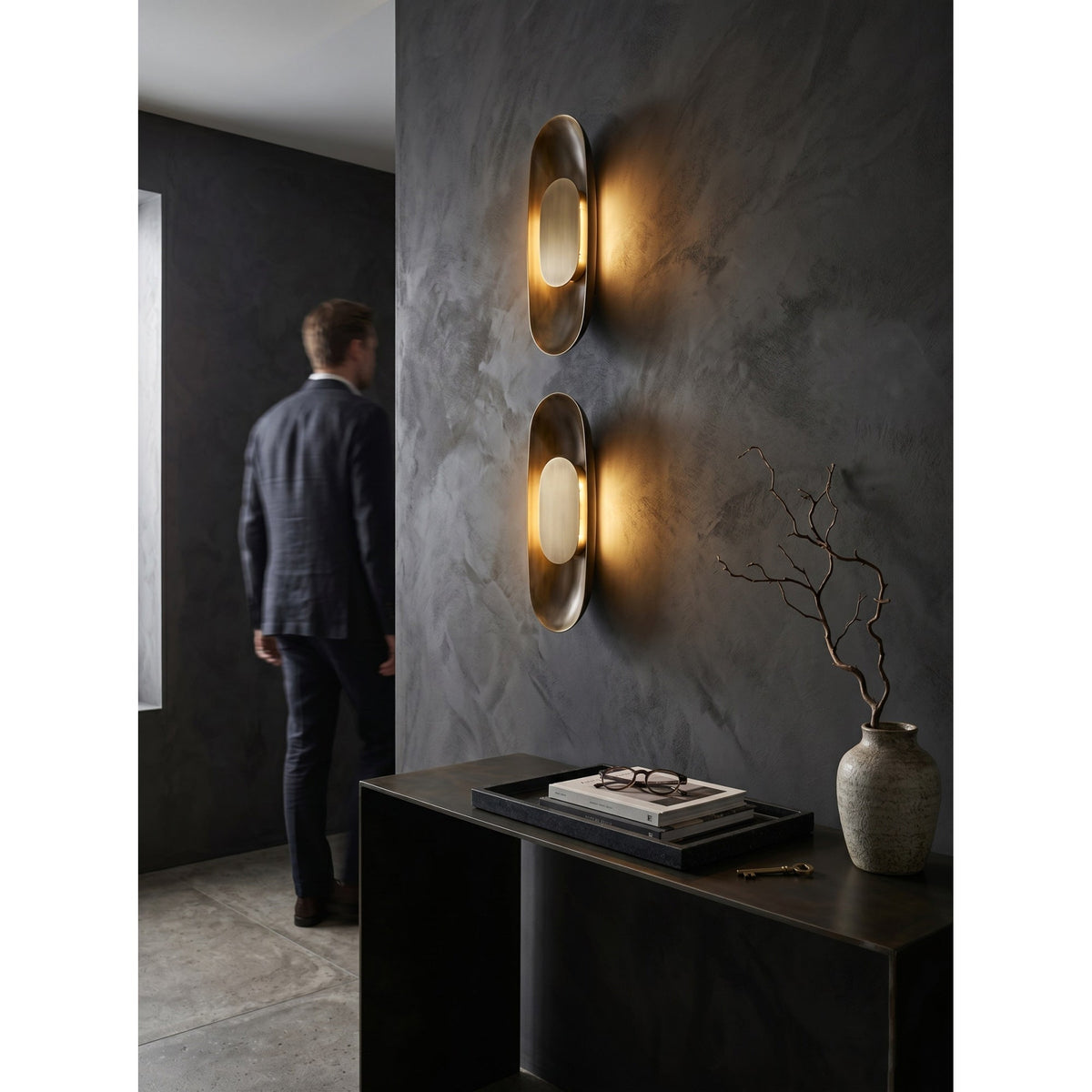 Jolo Brass Indoor Wall Light