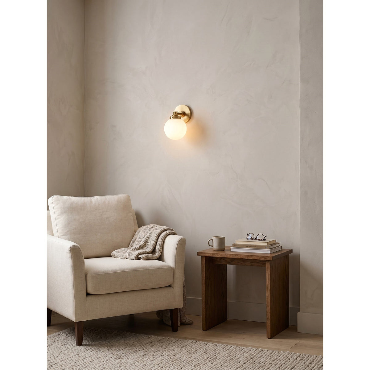 Wauma Glass Ball Indoor Wall Light