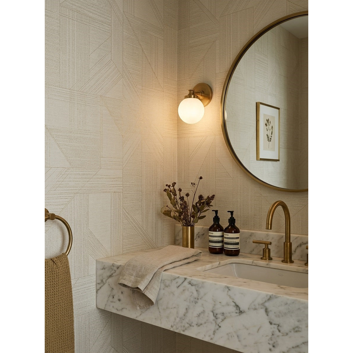 Wauma Glass Ball Indoor Wall Light