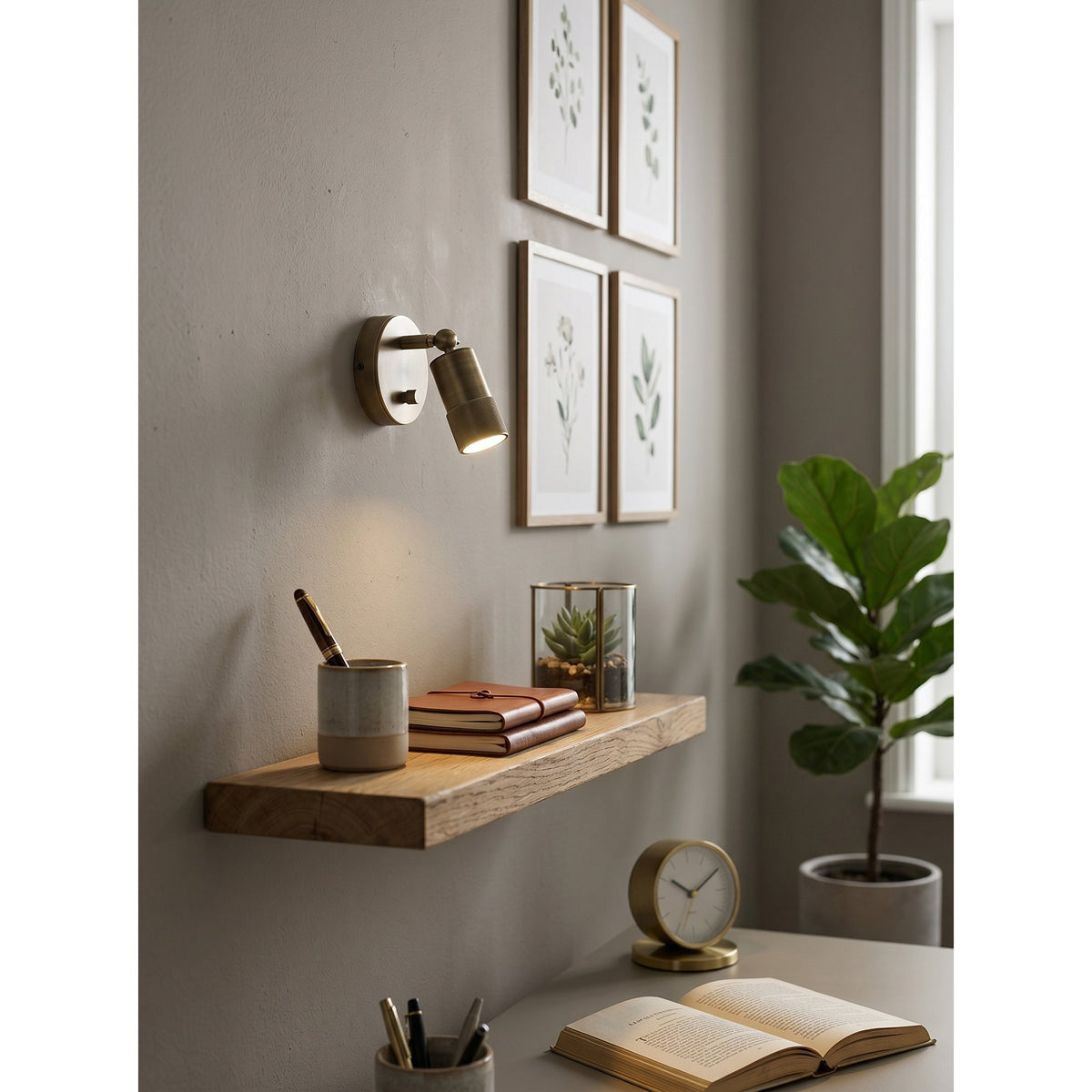 Zehan Brass Spotlight Indoor Wall Light