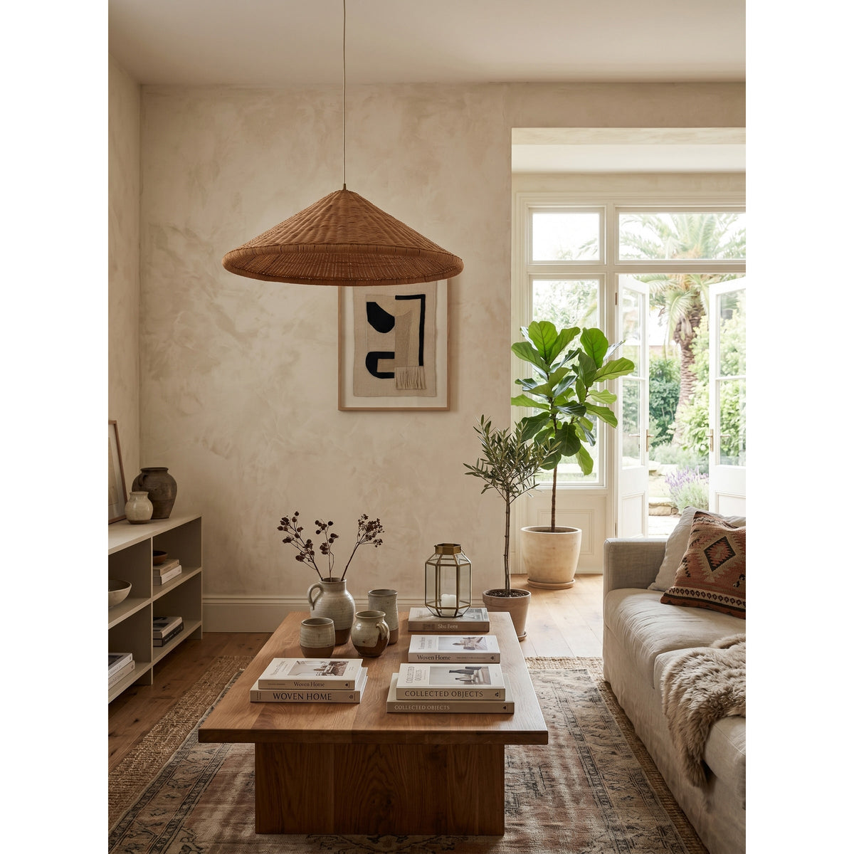 Kasbah Rattan Conical Pendant Lamp