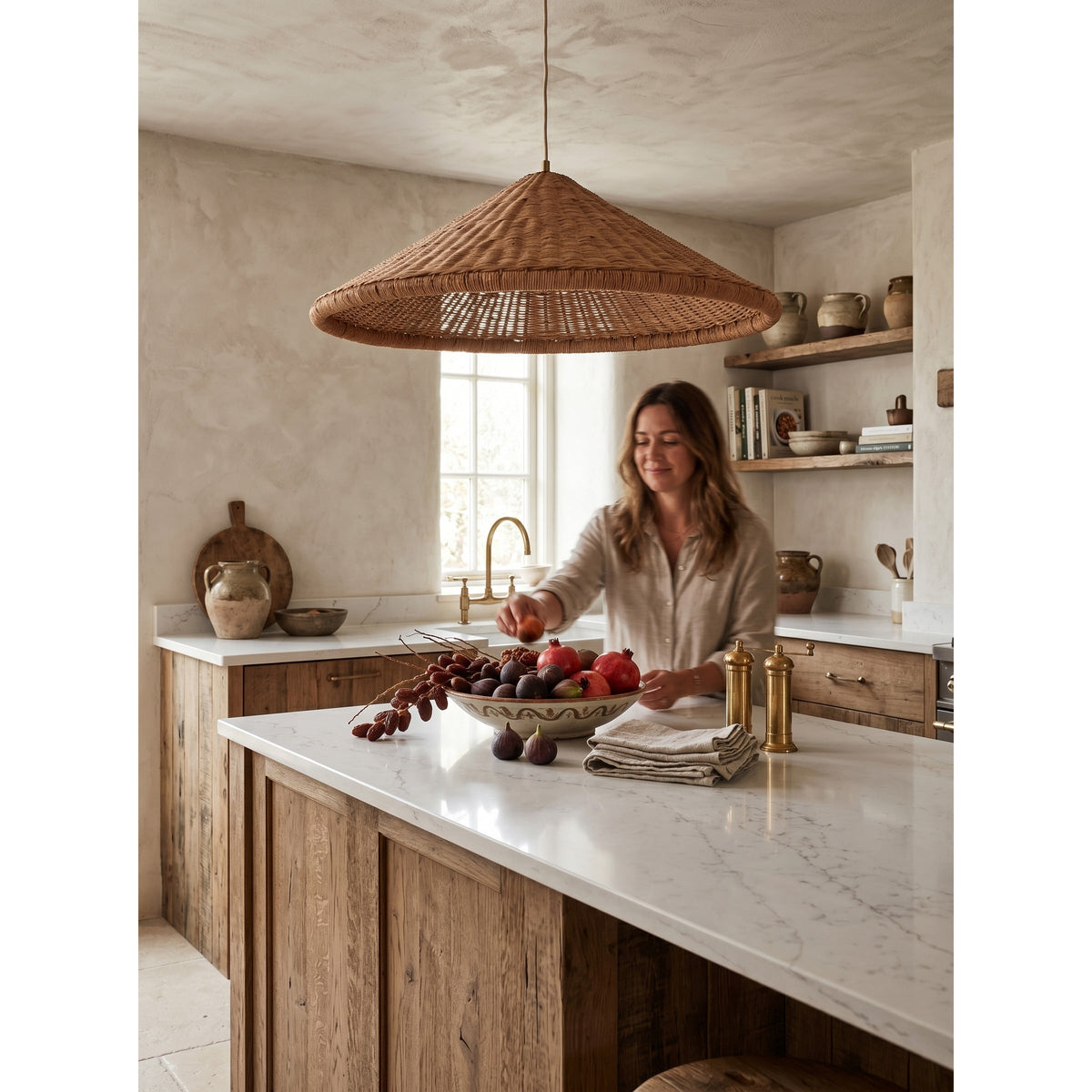 Kasbah Rattan Conical Pendant Lamp