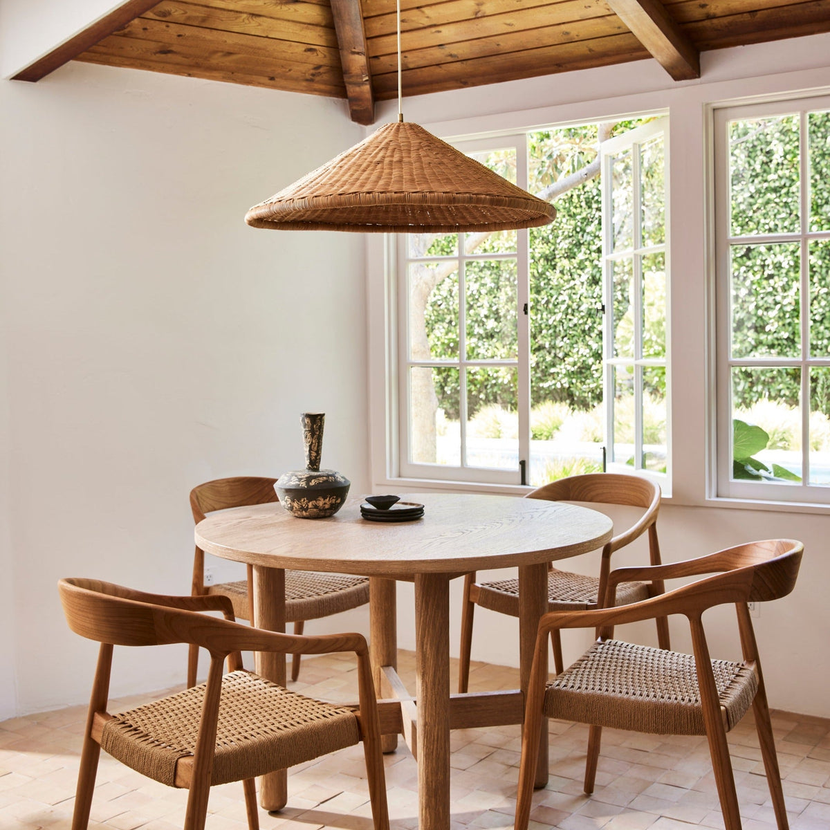 Kasbah Rattan Conical Pendant Lamp