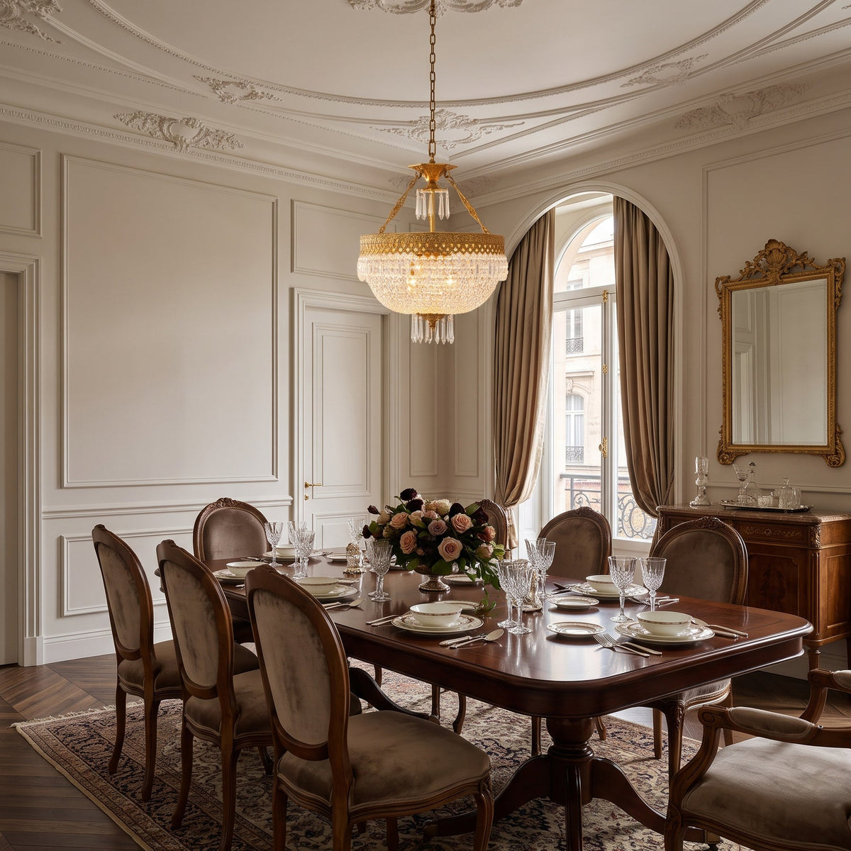 Kestford Filigree Brass Pendant Lamp
