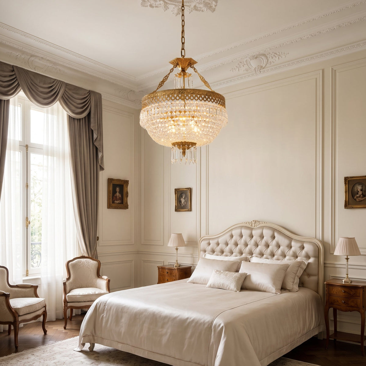 Kestford Filigree Brass Pendant Lamp