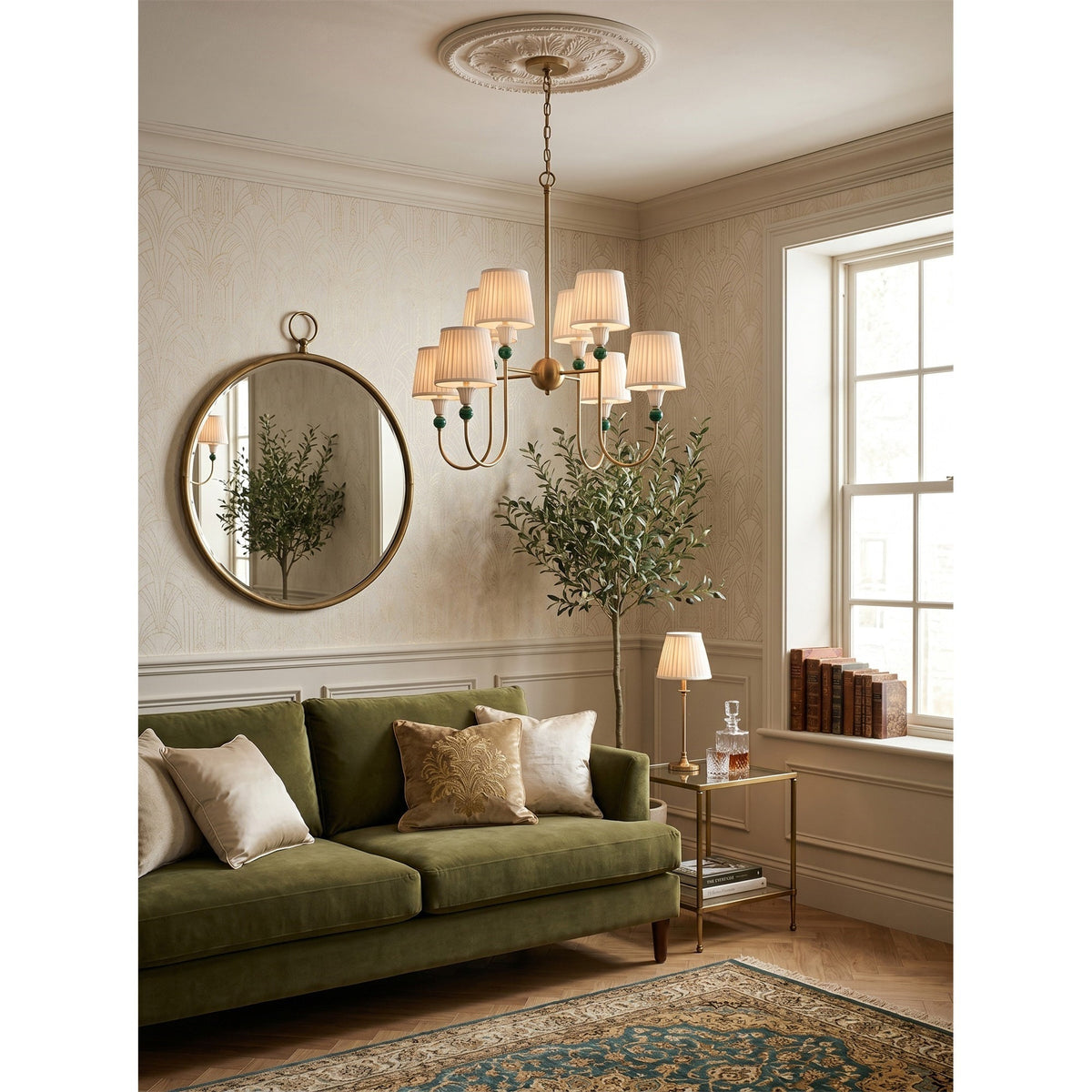 Kaela Brass Tiered Chandelier