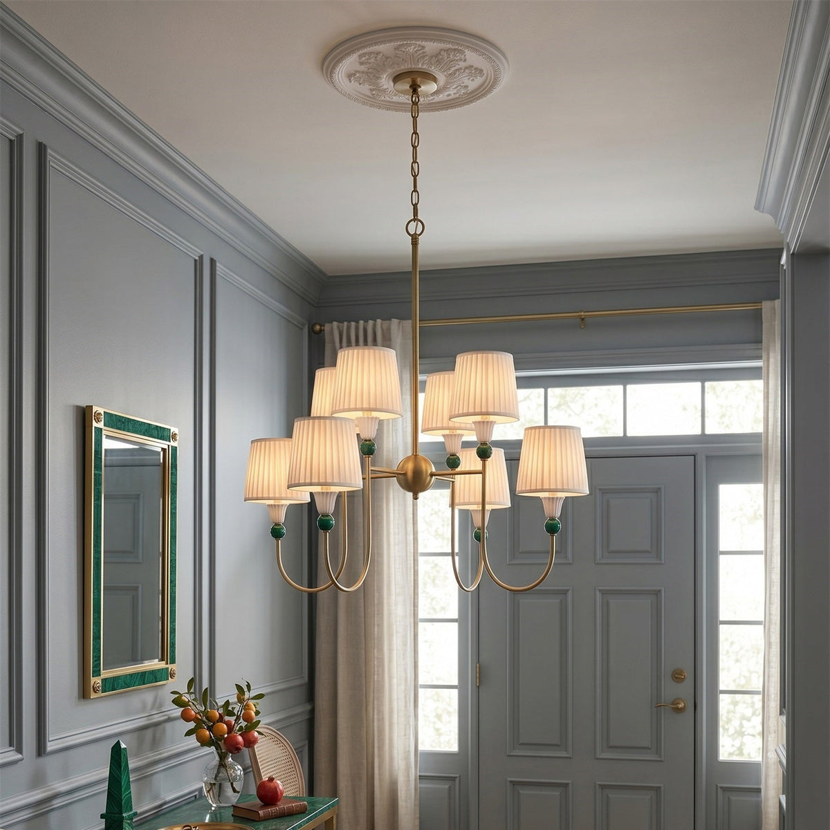 Kaela Brass Tiered Chandelier