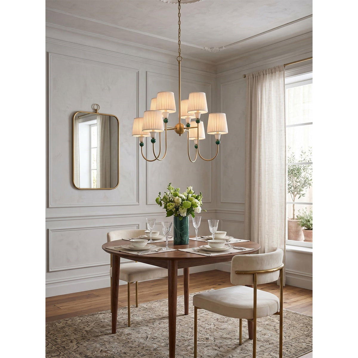 Kaela Brass Tiered Chandelier