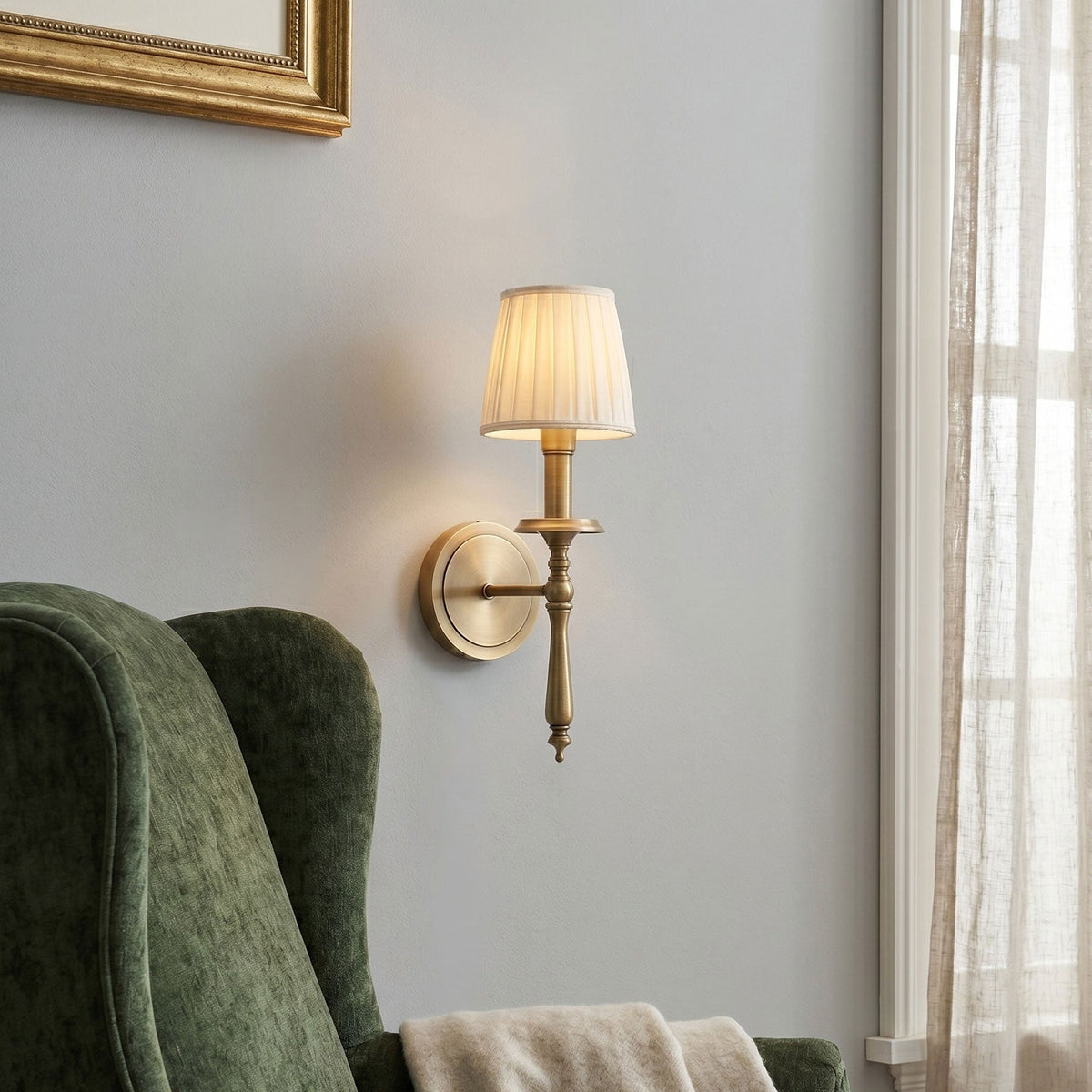 Buima Brass Indoor Wall Light