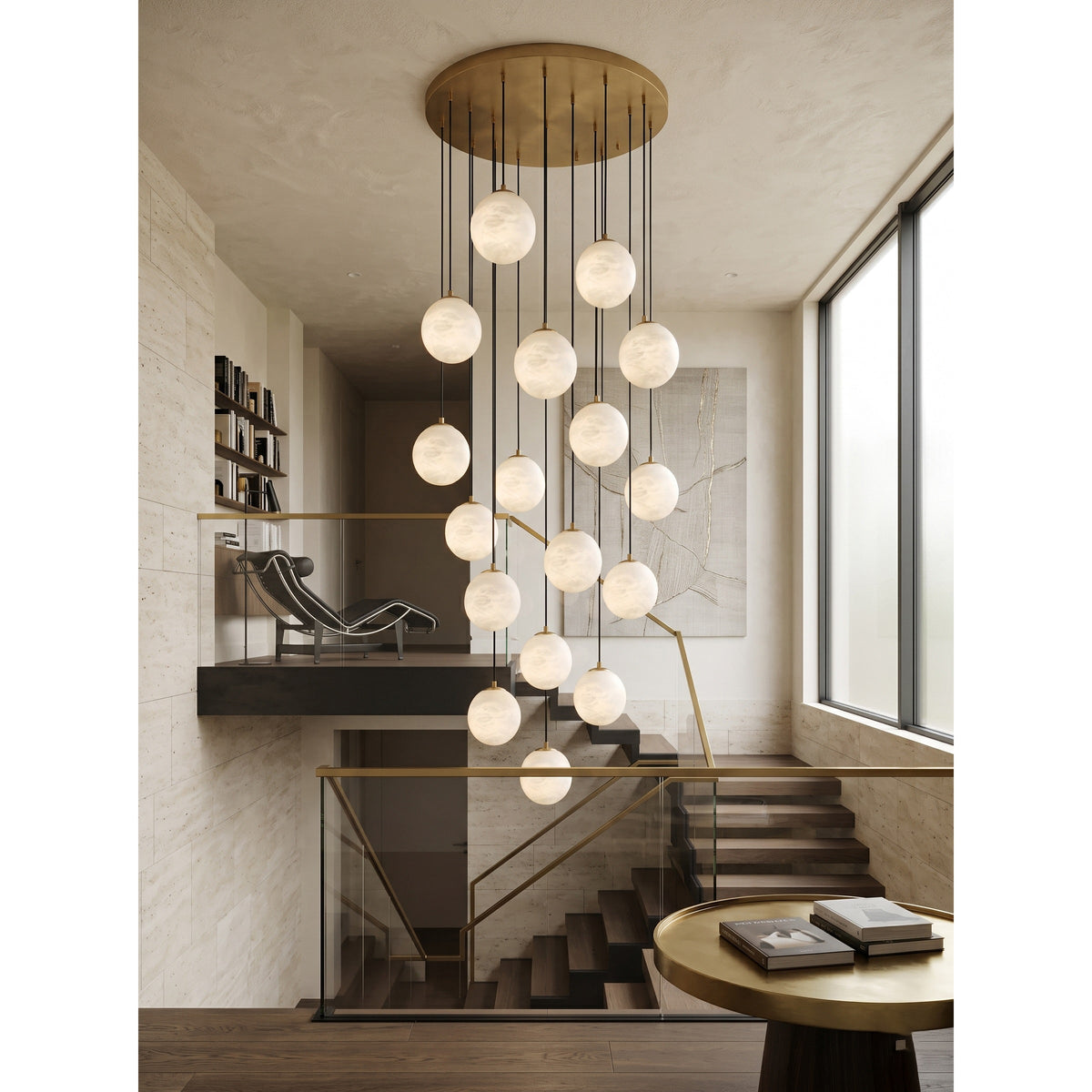 Savina Alabaster Chandelier