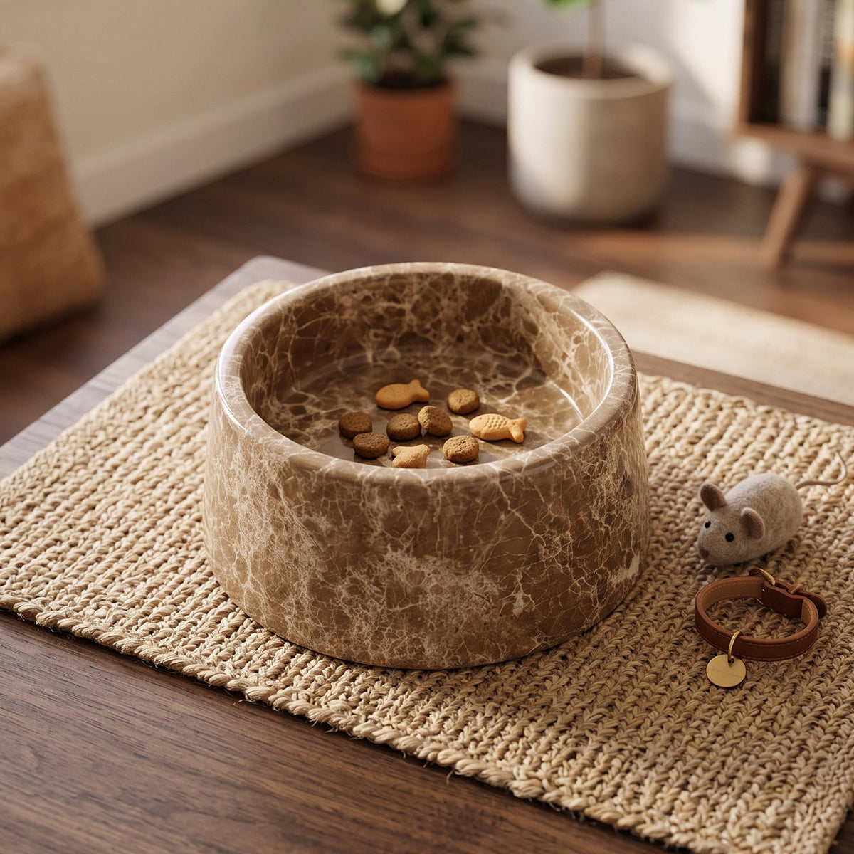 Corvenwick Marble Pet Bowl