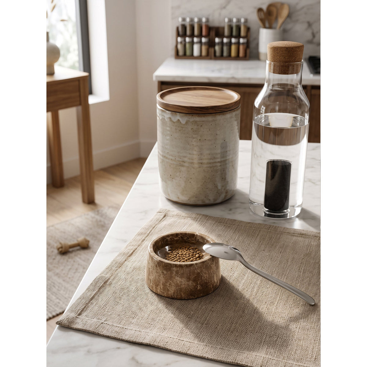 Corvenwick Marble Pet Bowl