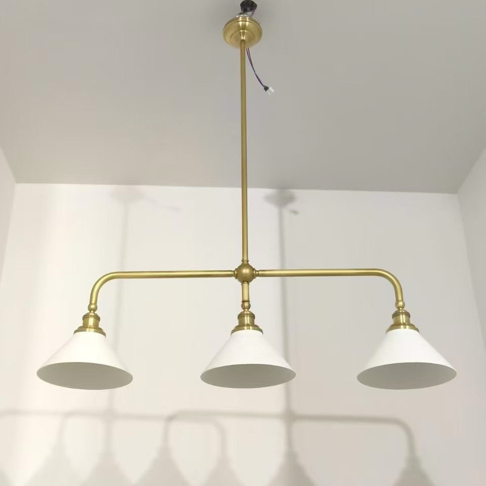 Oriivaria Brass Elegance Chandelier 3 Heads