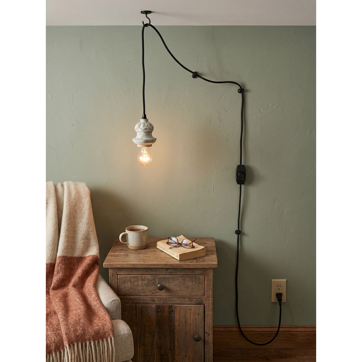Vornel Wood Swag Lights