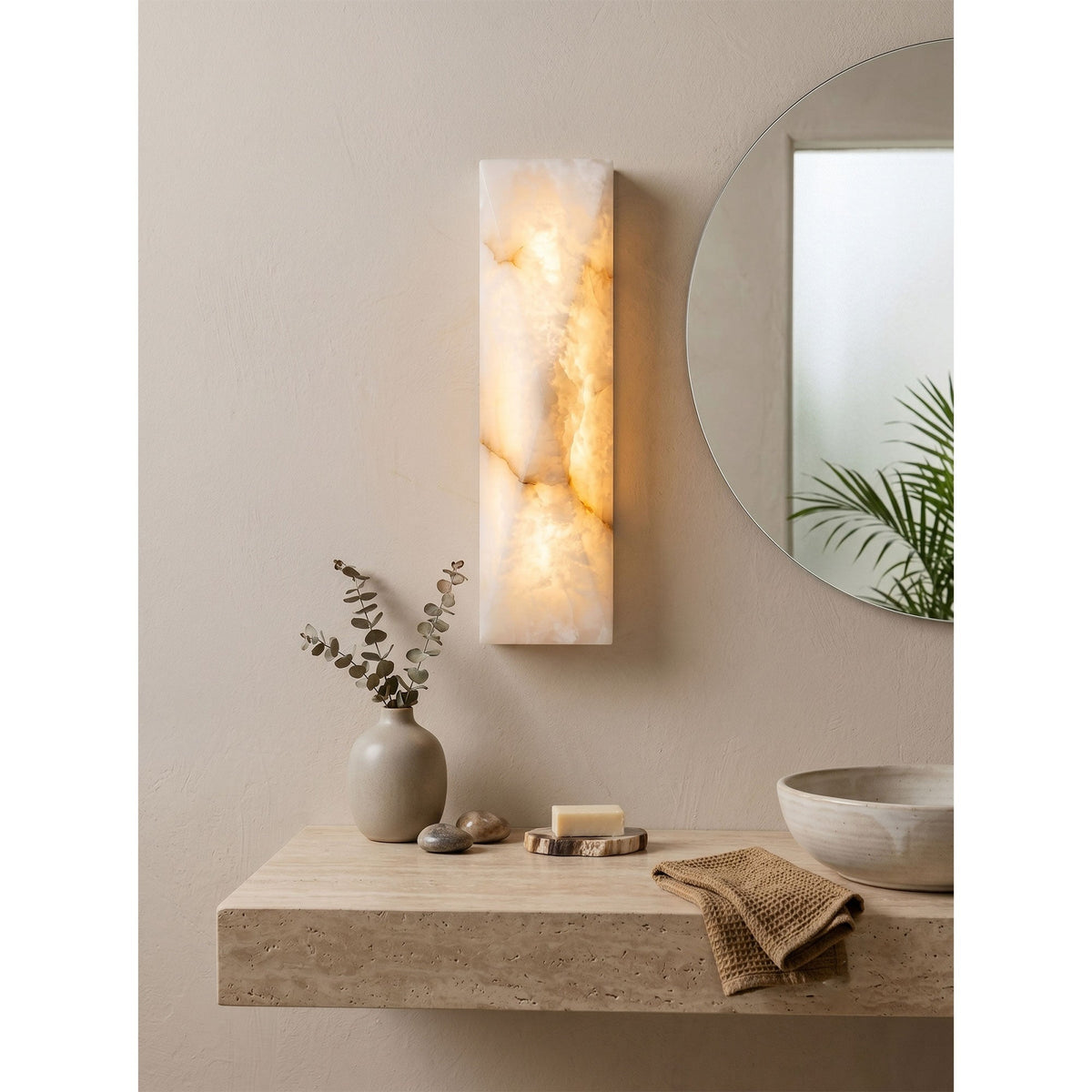 Dobin Alabaster Indoor Wall Light
