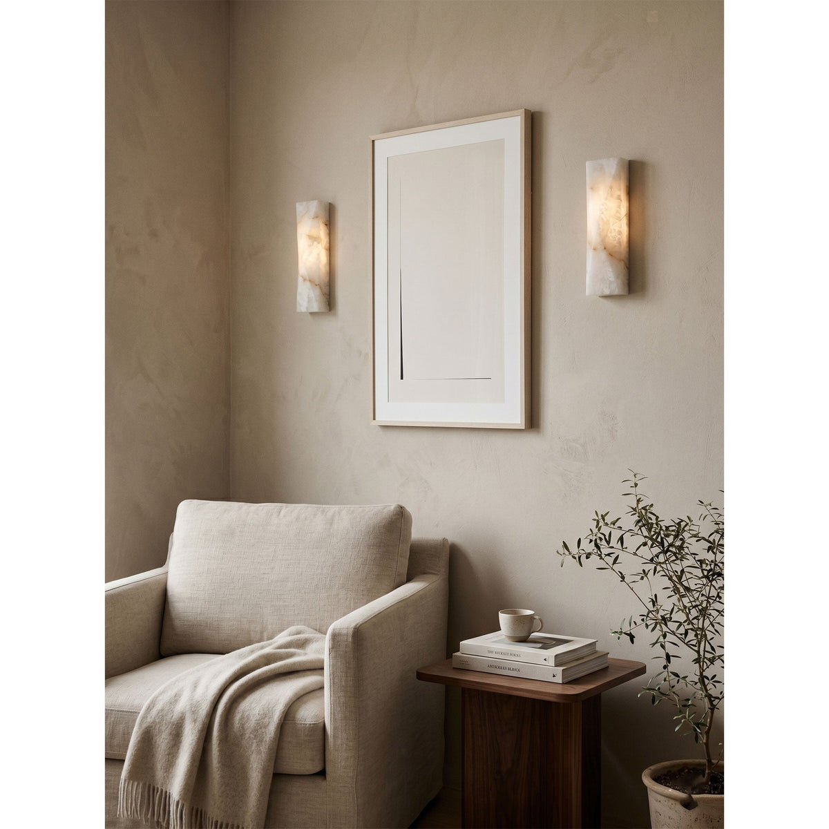 Dobin Alabaster Indoor Wall Light