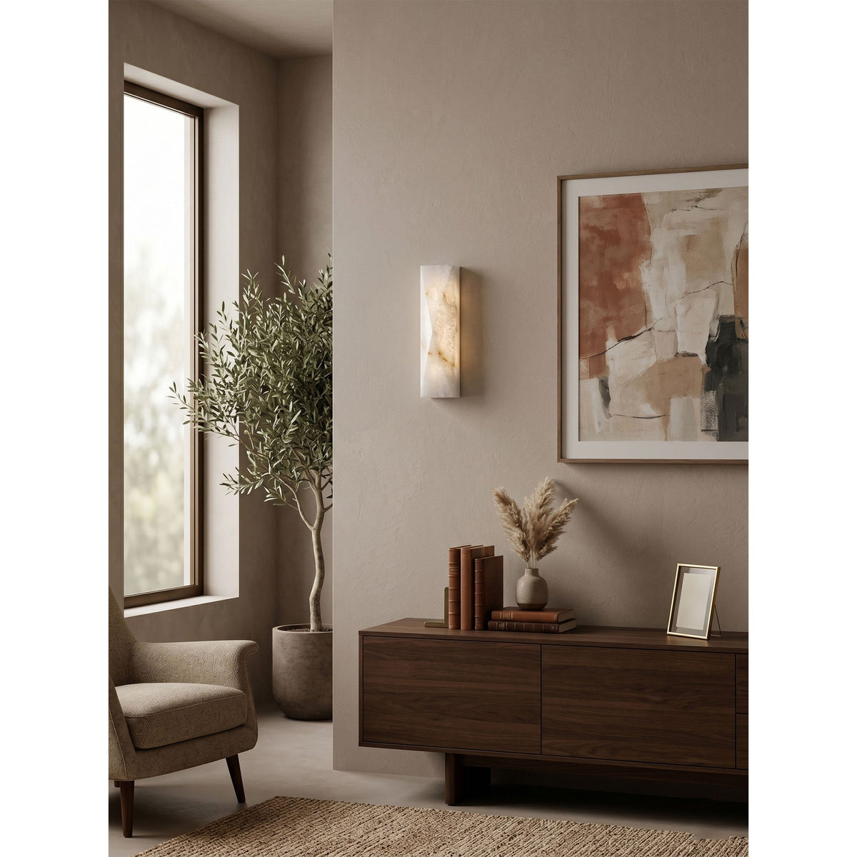 Dobin Alabaster Indoor Wall Light