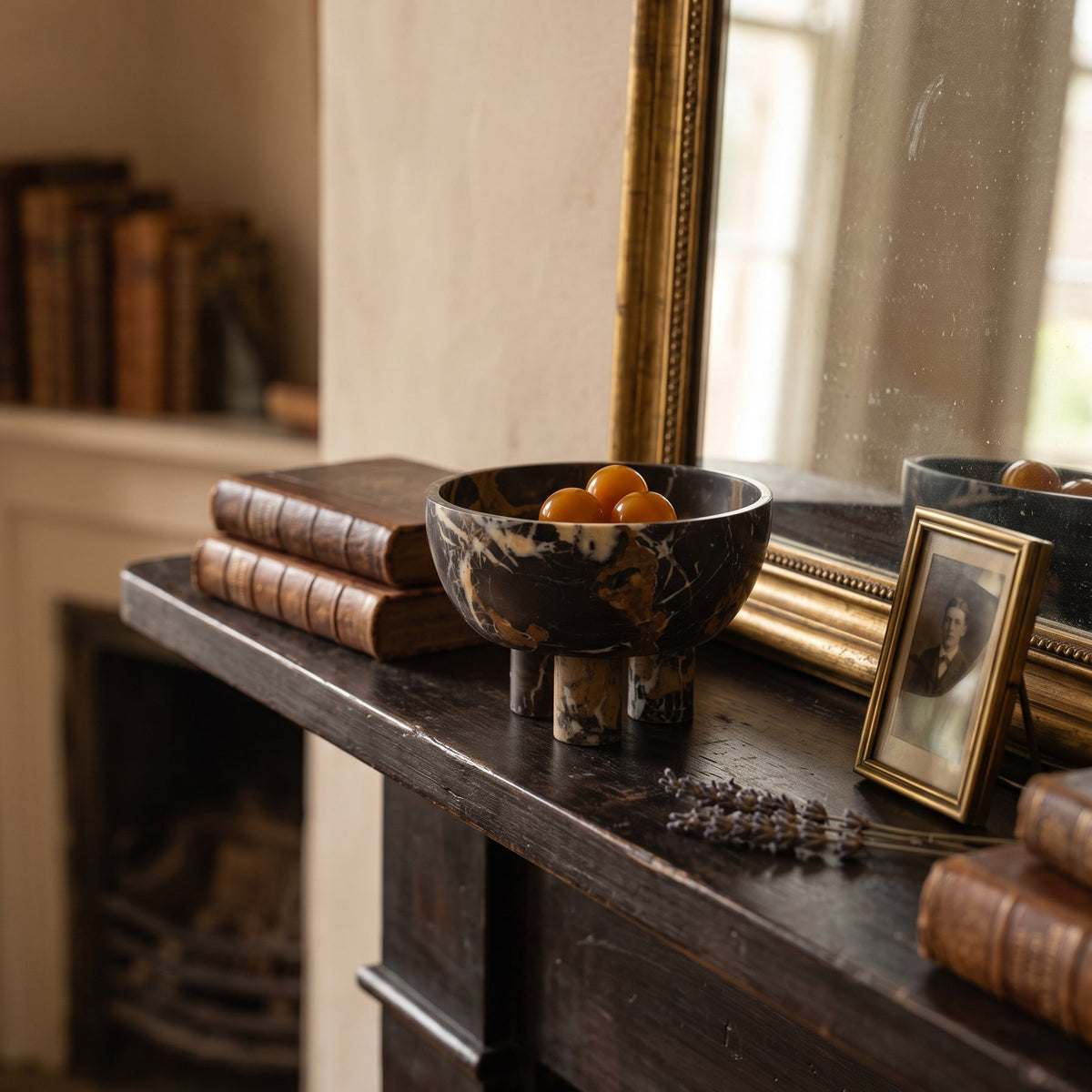 Graftmere Marble Footed Bowl