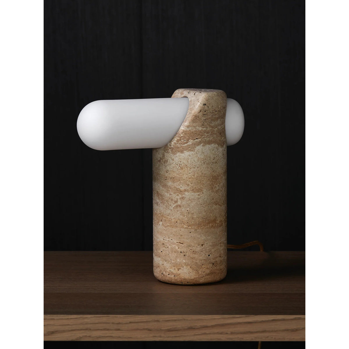 Marwen Travertine Table Lamp