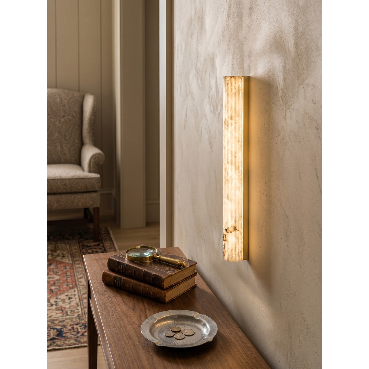 Jana Alabaster Roller Indoor Wall Light