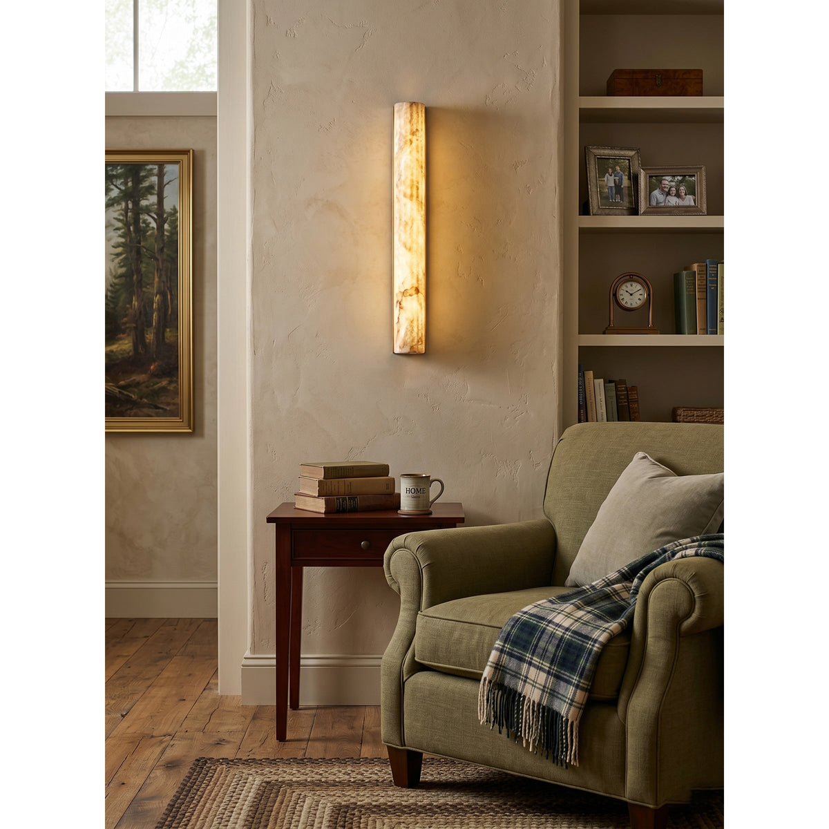Jana Alabaster Roller Indoor Wall Light