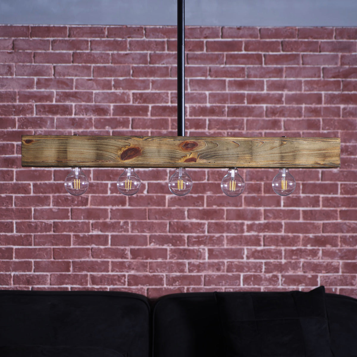 Kilo Wood Beam Island Chandelier