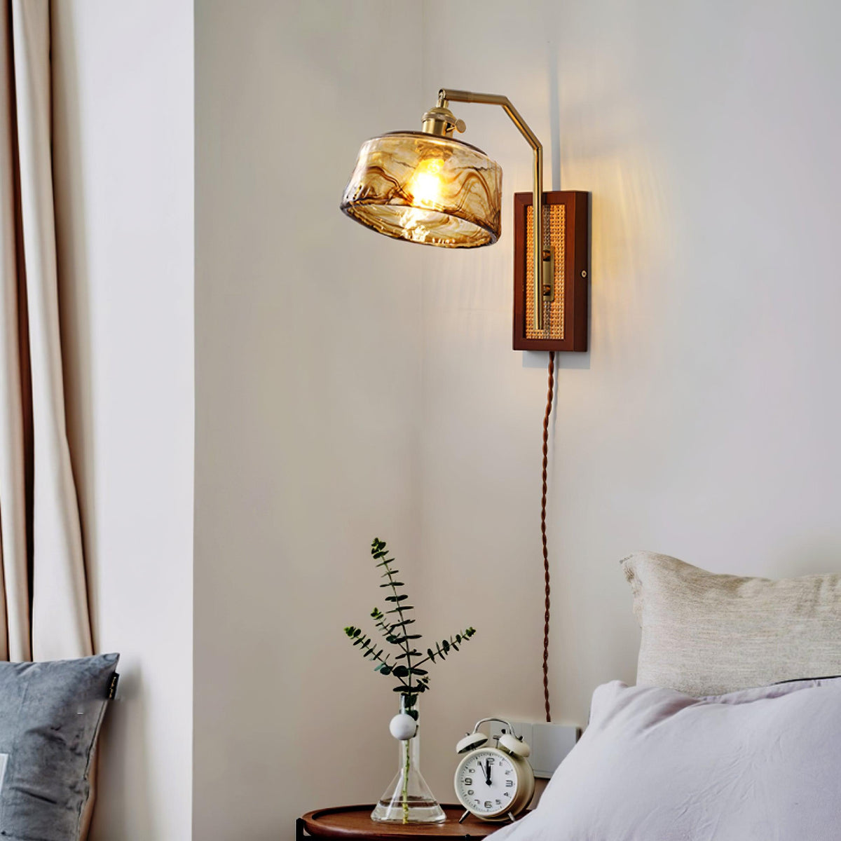 Brix Premium Nordic Art Glass Bamboo Wall Lamp