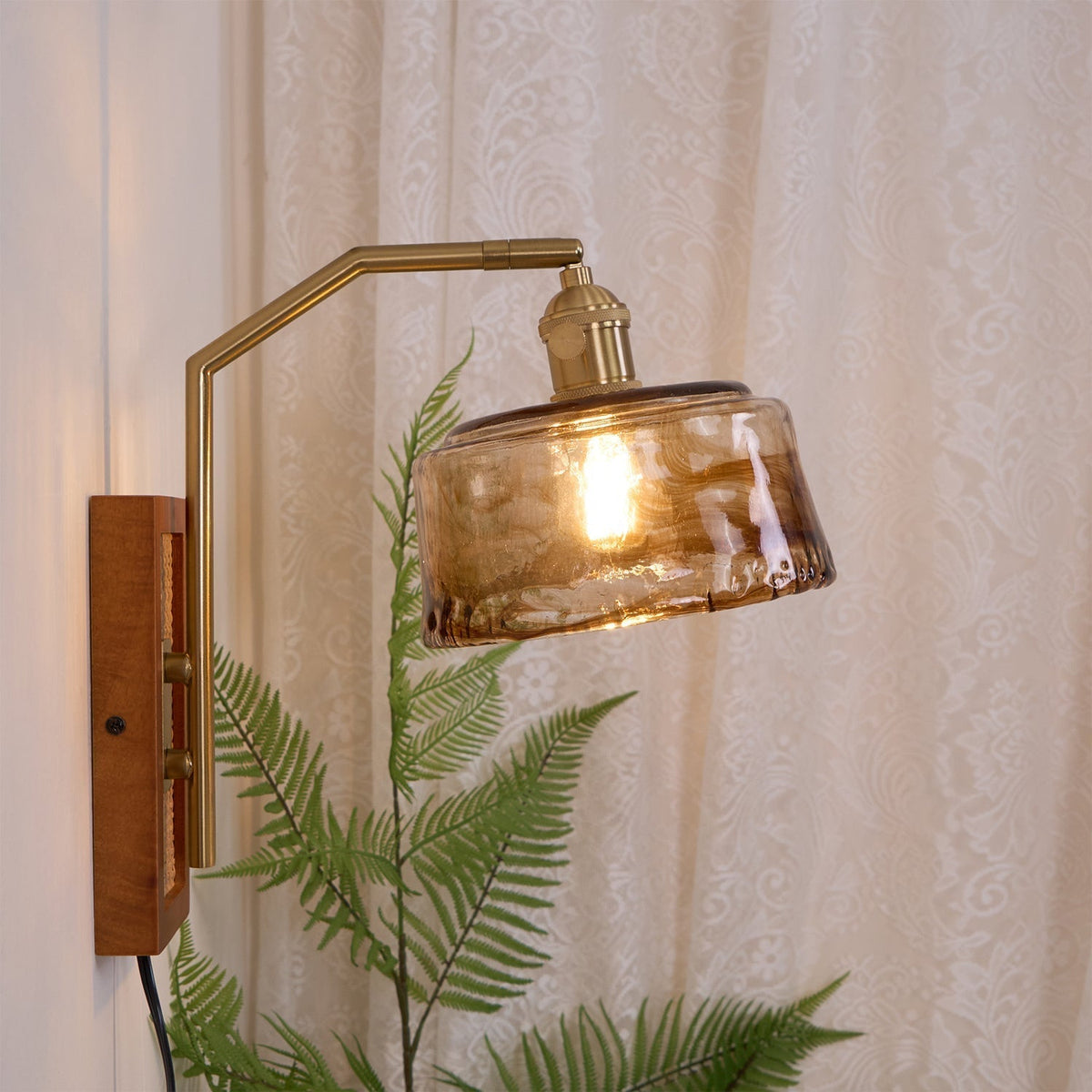 Brix Premium Nordic Art Glass Bamboo Wall Lamp