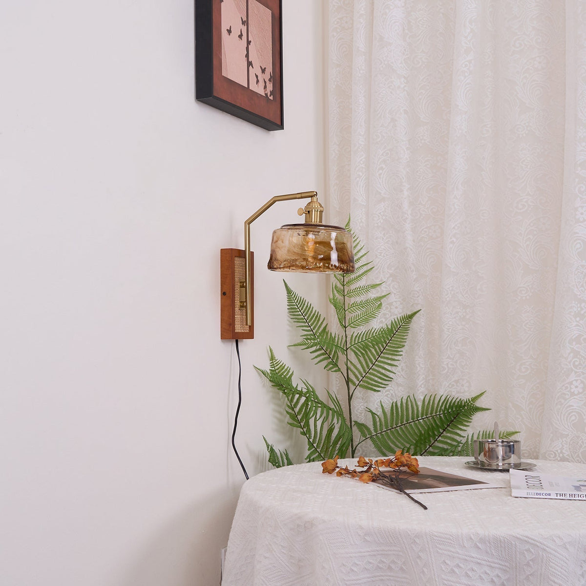 Brix Premium Nordic Art Glass Bamboo Wall Lamp