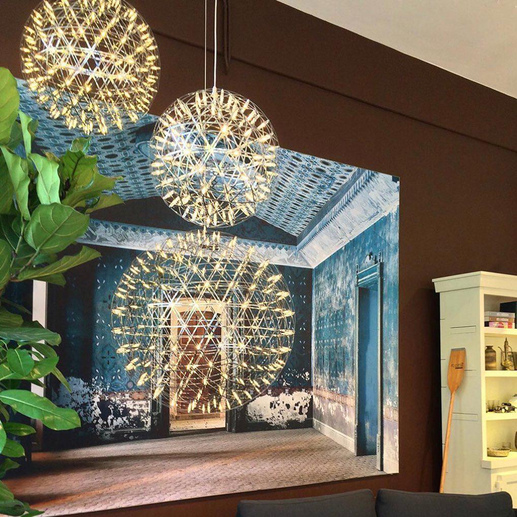Delcourt Silver Spark Ball Pendant Light