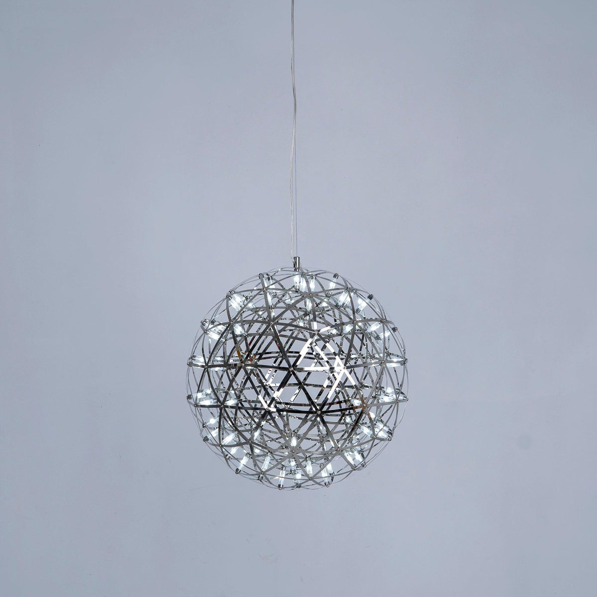Delcourt Silver Spark Ball Pendant Light